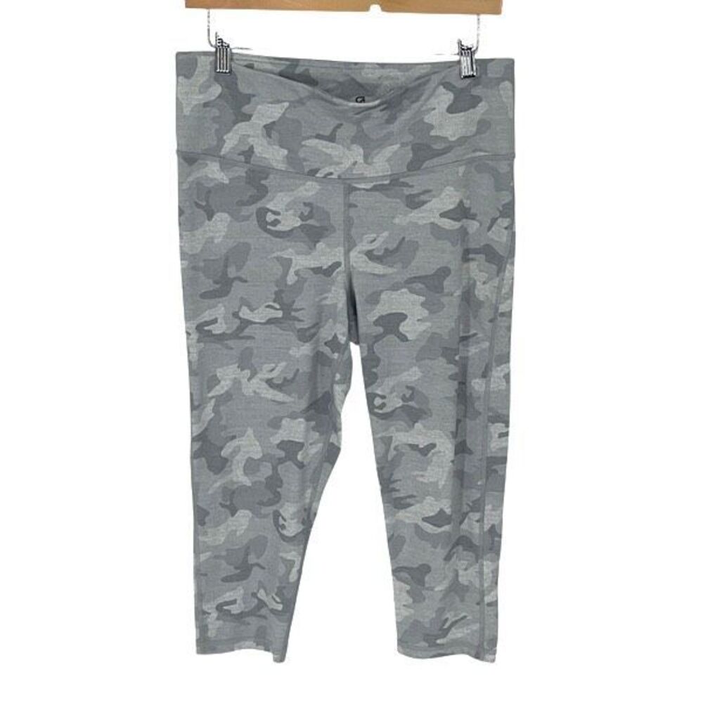 GAP Gray Camo High-Waist Leggings